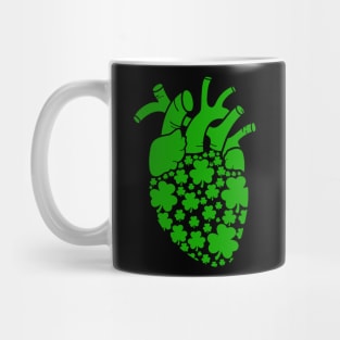 Shamrock Heart Cardiac Nurse St Patricks Day Mug